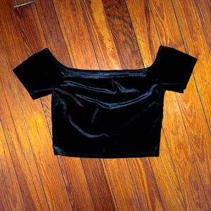 Velvet Forever 21 Crop Top
